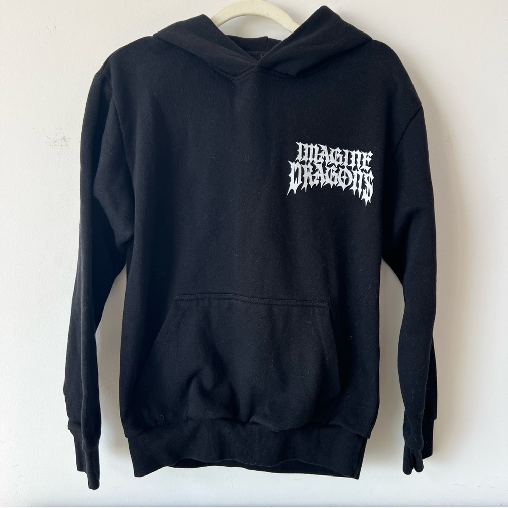 Imagine Dragons Concert Hoodie Black Dragon Graphic Size Small